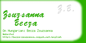 zsuzsanna becza business card